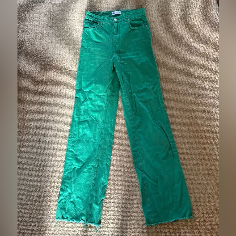 Zara Green Denim